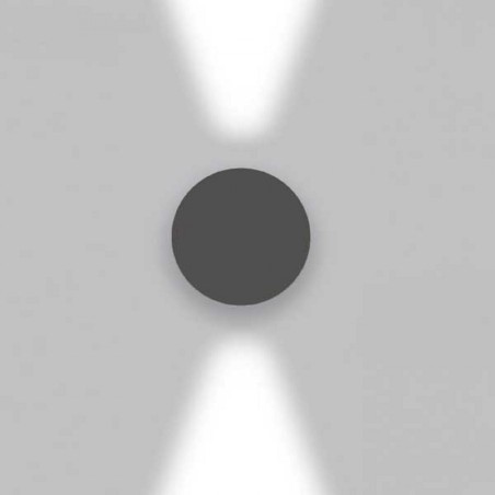 Effetto Tondo 2 fasci larghi Parete Outdoor