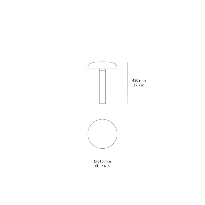 Knop 45 Bollard Terra Outdoor