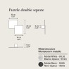 Puzzle Double Square Parete/Soffitto