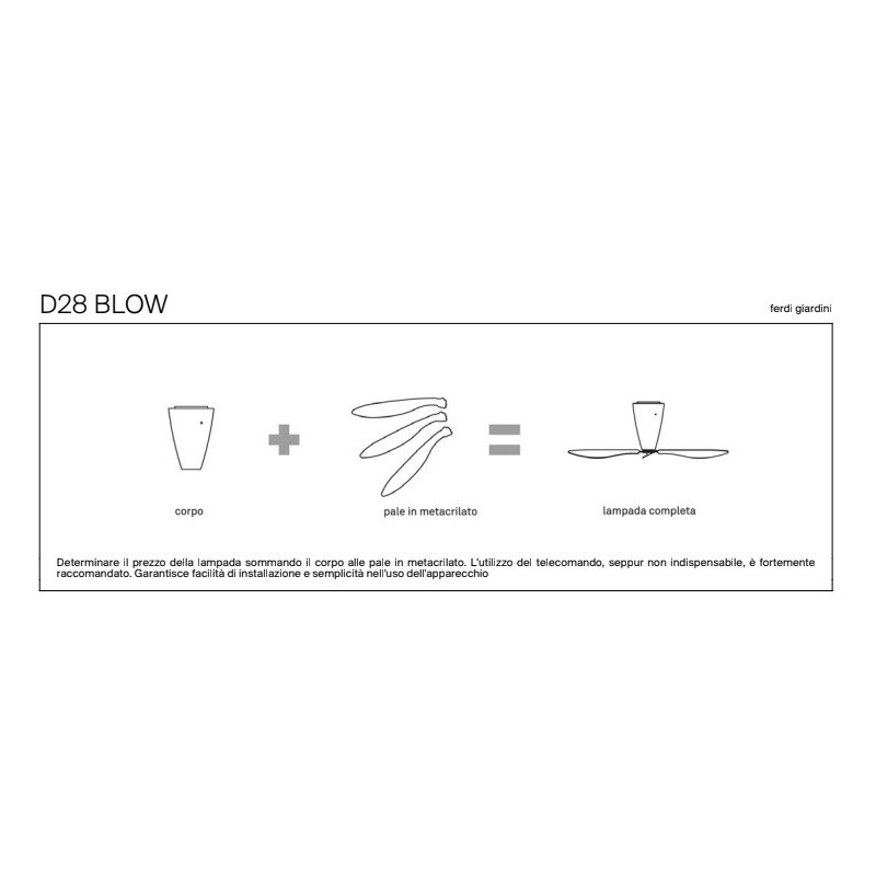 Blow D28 Pale Serigrafate Soffitto