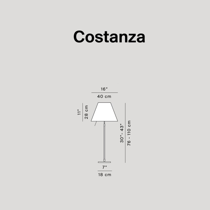 Costanza D13i ON/OFF Stelo Telecopico Tavolo
