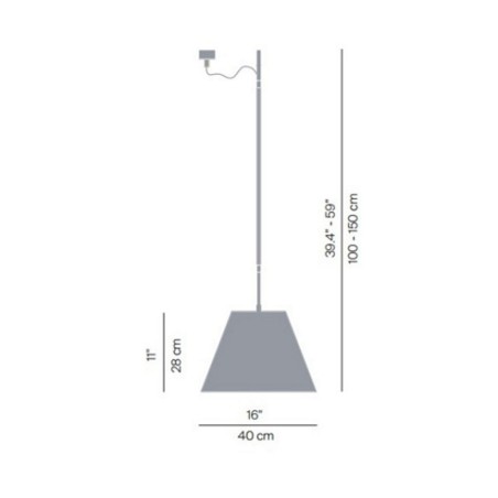 Costanza D13s ON/OFF Stelo Telescopico Sospensione