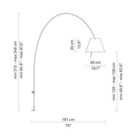 Lady Costanza D13Ea d. Telescopica Parete