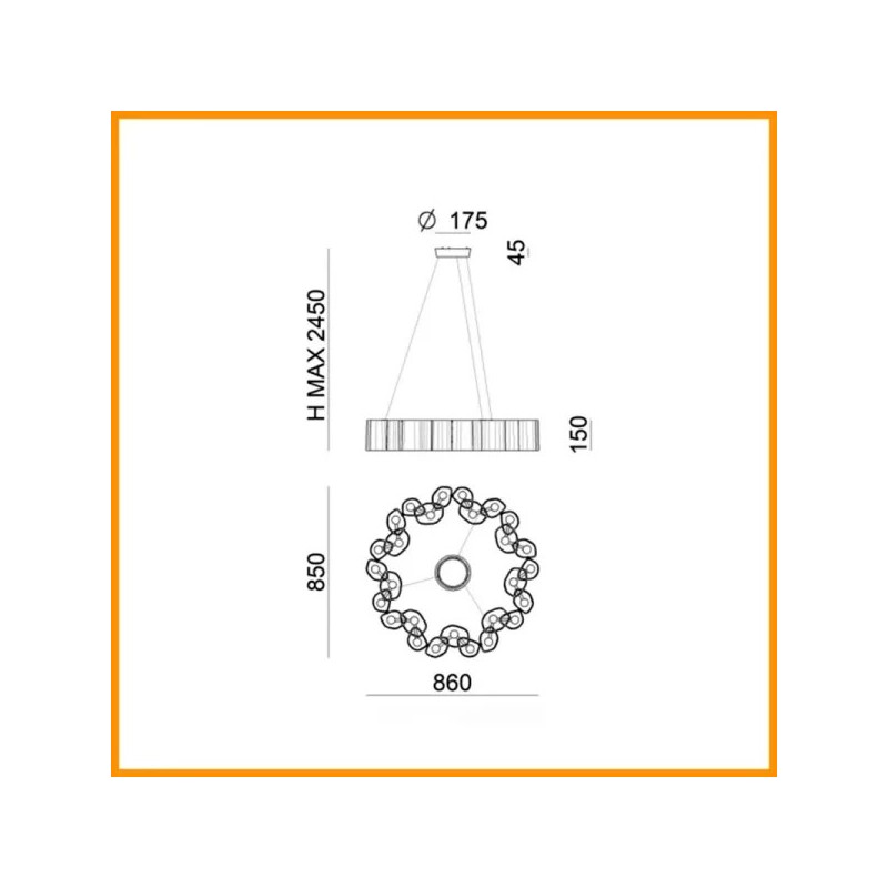 Honey Ø86 Sospensione