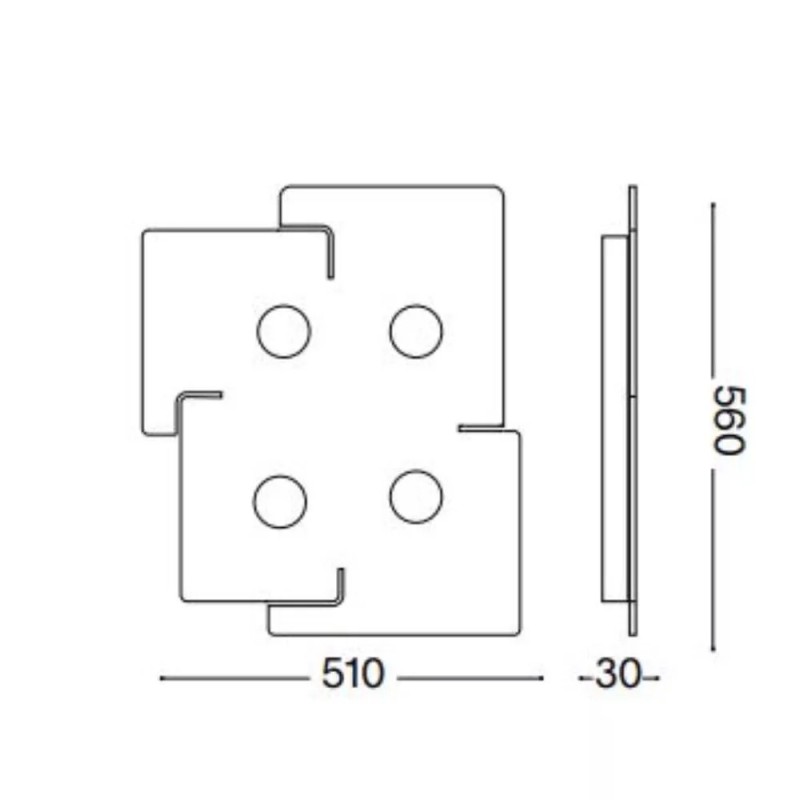 Totem PL4 Soffitto - Ideal-Lux