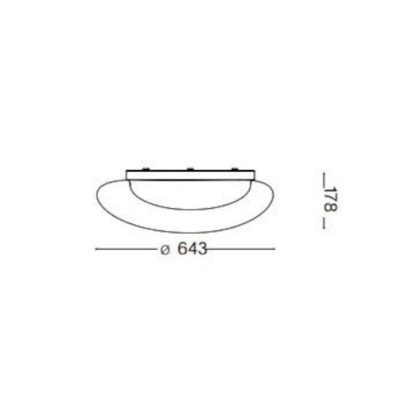 Squish PL D64 Soffitto - Ideal-Lux