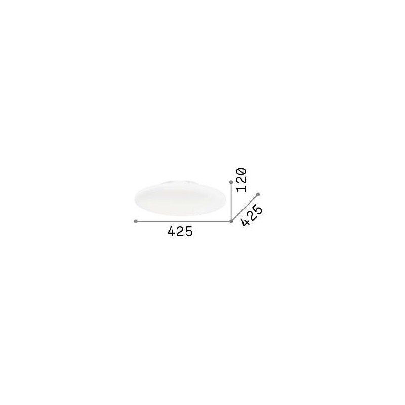 Smarties PL2 D42 Soffitto - Ideal-Lux