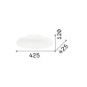 Smarties PL2 D42 Soffitto - Ideal-Lux