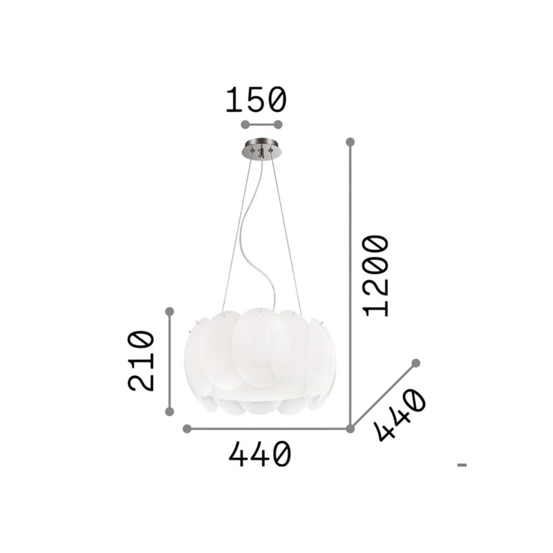 Ovalino SP5 Sospensione - Ideal-Lux