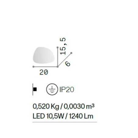 Peggy AP 10W Parete - Ideal-Lux