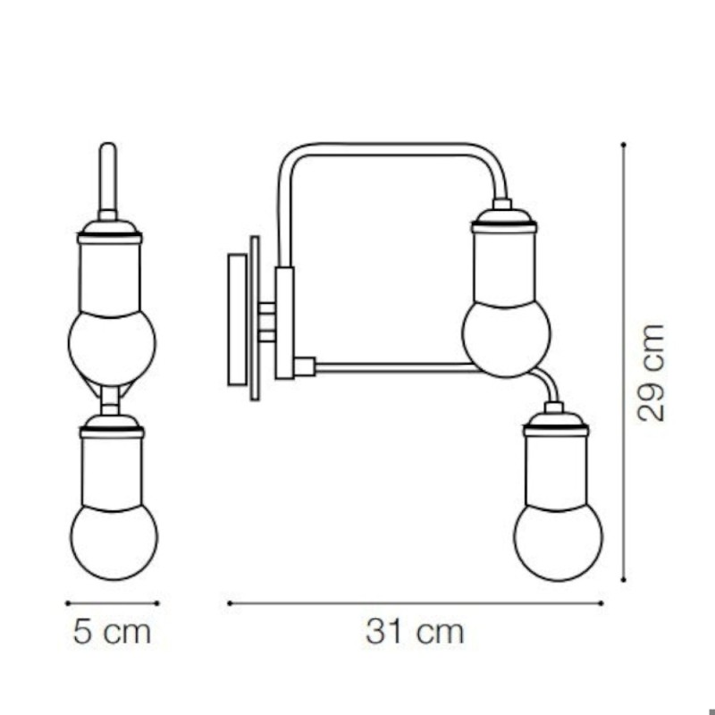 Triumph AP2 Parete - Ideal-Lux