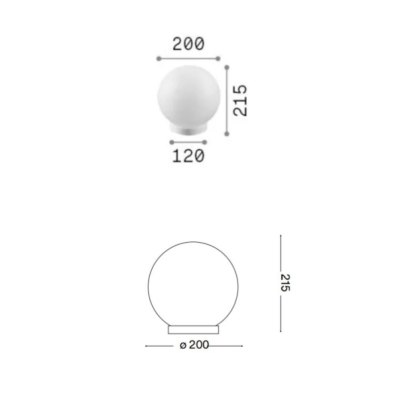 Carta TL1 D20 Tavolo - Ideal-Lux