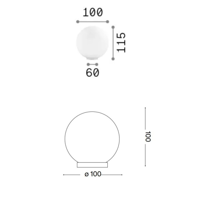 Mapa TL1 D10 Tavolo - Ideal-Lux