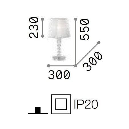 Pegaso TL1 Big Tavolo - Ideal-Lux