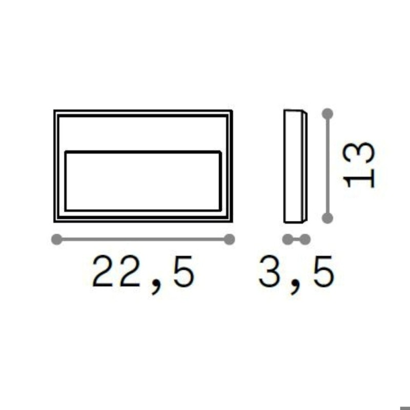 Febe-1 AP Parete - Ideal-Lux