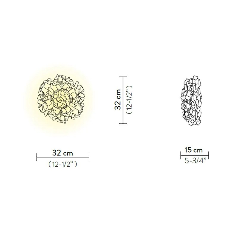 Clizia Ceiling/Wall Mini - Slamp