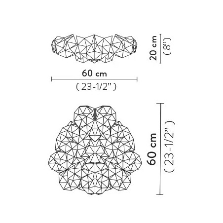 Drusa Ceiling/Wall - Slamp