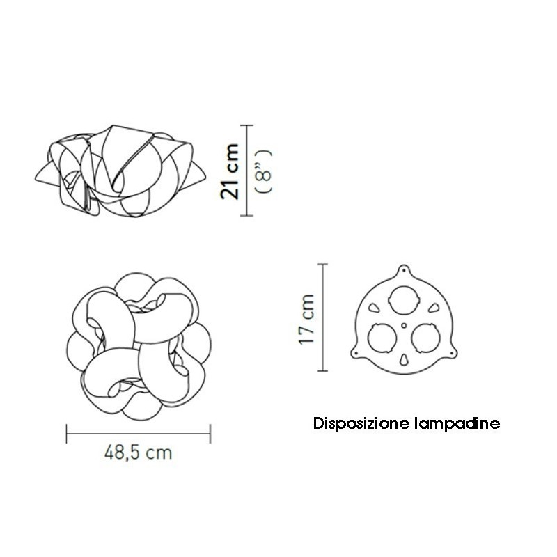 Fabula Ceiling/Wall Medium - Slamp