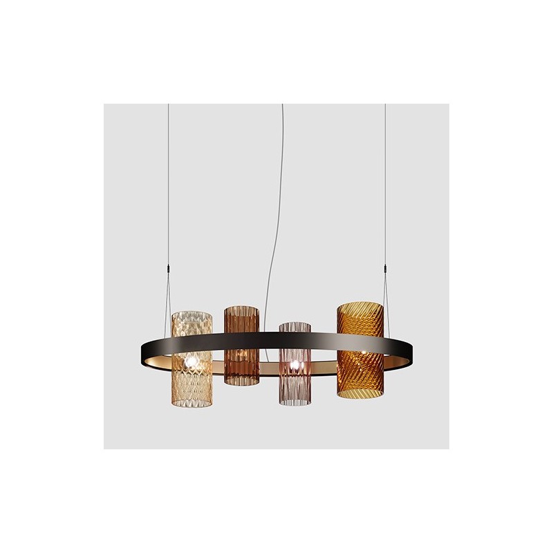 Armonia SP OV1 Struttura Nero/Oro Sospensione - Vistosi