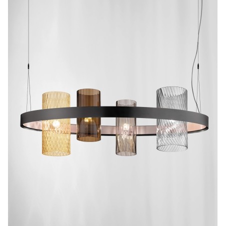 Armonia SP OV1 Struttura Nero/Rame Sospensione - Vistosi