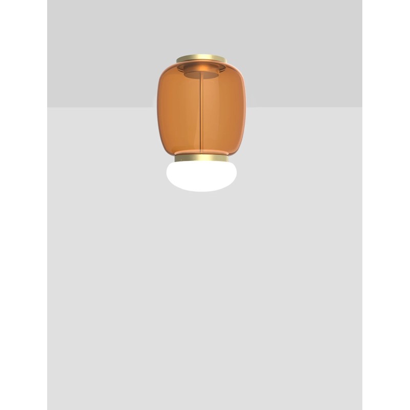 Faro PL S Struttura Ottone Verniciato Soffitto - Vistosi