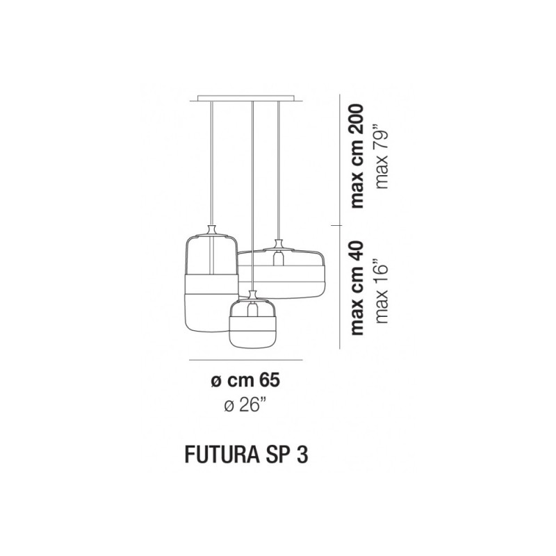 Futura SP3 Rame Sospensione - Vistosi