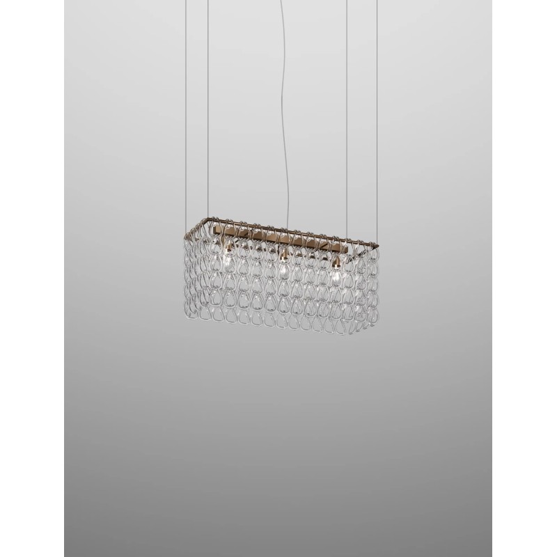 Minigiogali SP RE2 Struttura Bronzo Opaco Sospensione - Vistosi