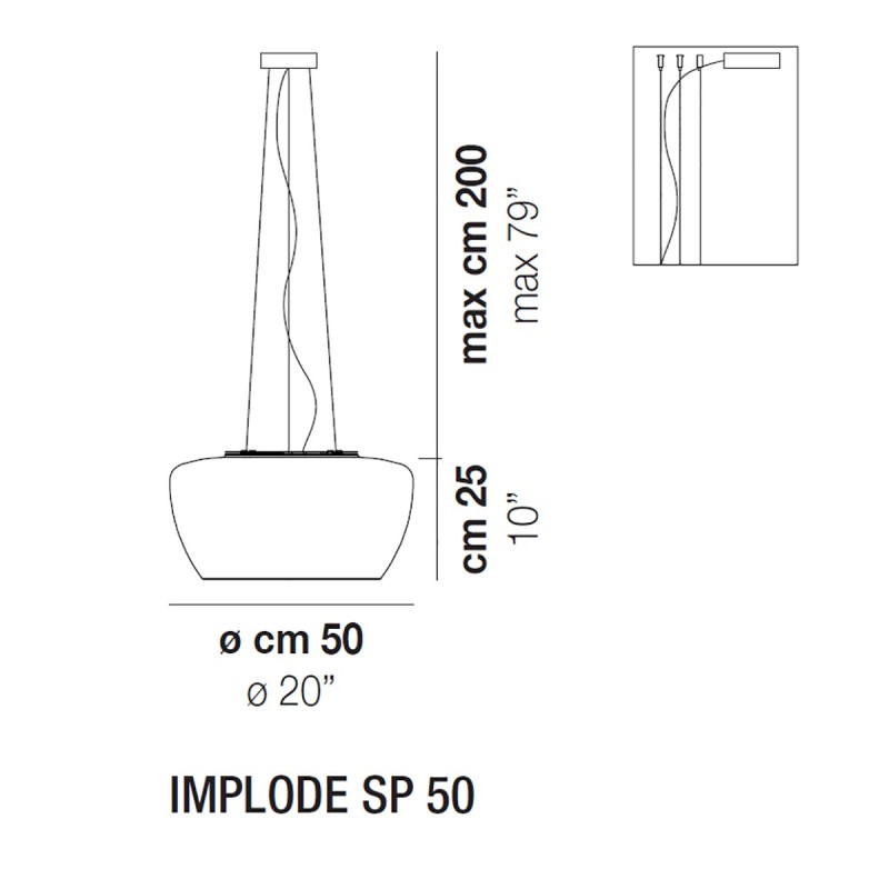 Implode SP50 Sospensione - Vistosi