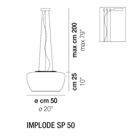 Implode SP50 Sospensione - Vistosi