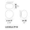 Lucciola PP M LED Parete/Soffitto - Vistosi