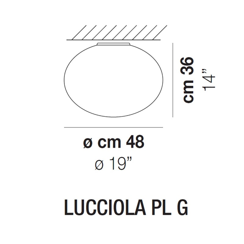 Lucciola PL G LED Soffitto - Vistosi