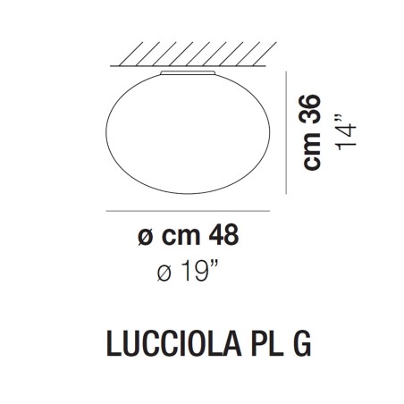 Lucciola PL G LED Soffitto - Vistosi