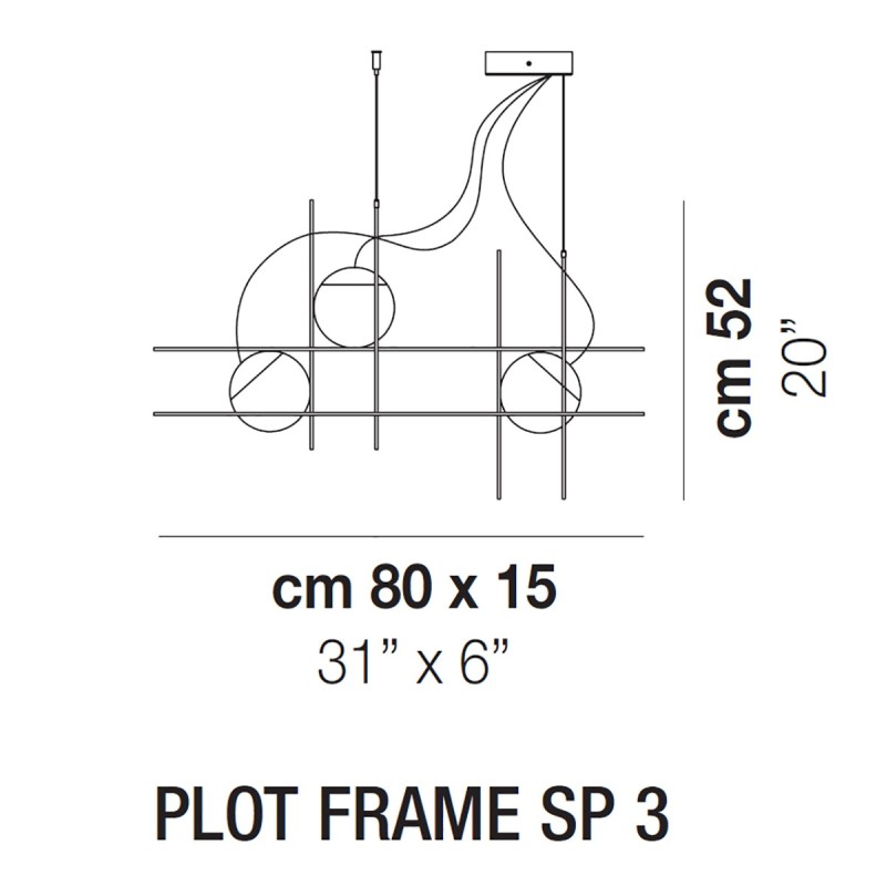 Plot Frame SP3 Sospensione - Vistosi