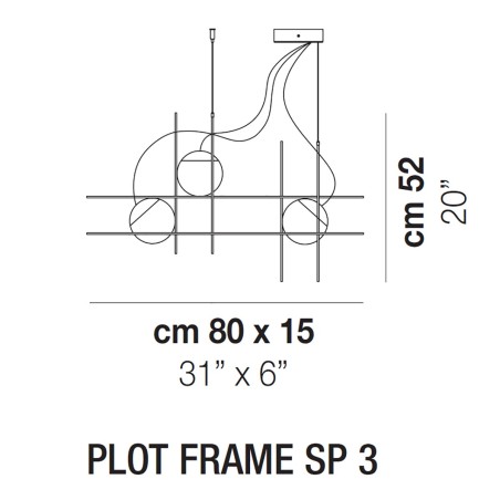 Plot Frame SP3 Sospensione - Vistosi