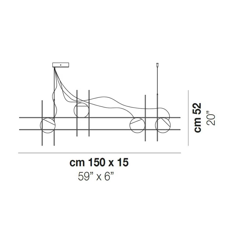 Plot Frame SP4 Sospensione - Vistosi
