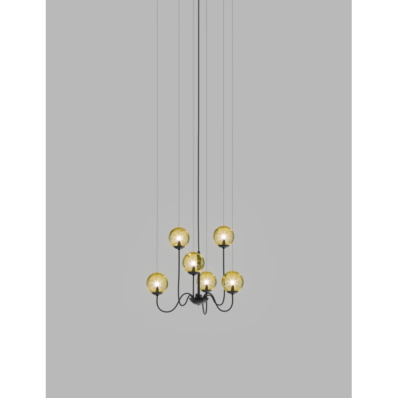 Puppet SP 6 P Struttura Nero Opaco Sospensione - Vistosi