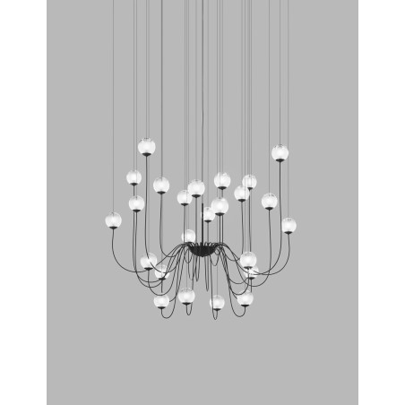 Puppet SP 24 P Struttura Nero Opaco Sospensione - Vistosi