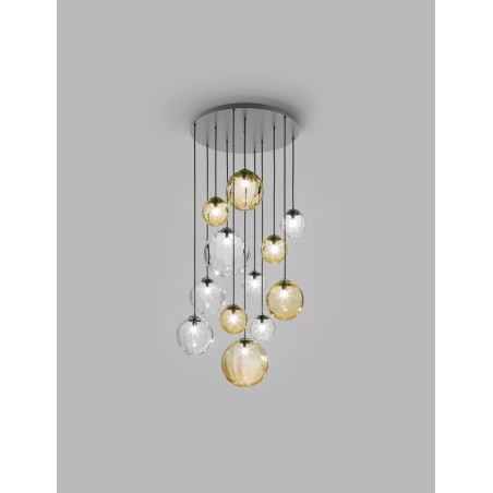 Puppet SP R12 Struttura Nero Opaco Sospensione - Vistosi