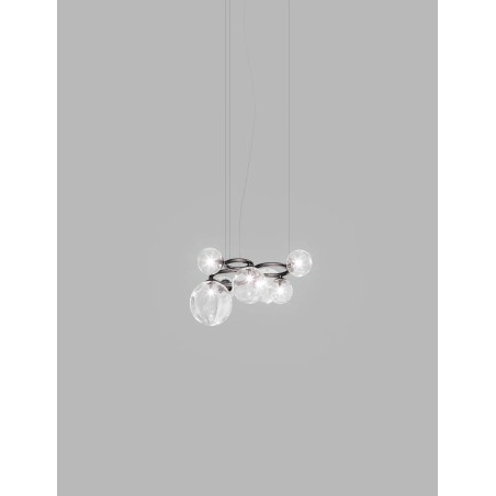 Puppet Ring SP 7 Struttura Nickel Nero Satinato Sospensione - Vistosi