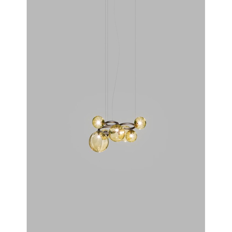 Puppet Ring SP 7 Struttura Nickel Nero Satinato Sospensione - Vistosi