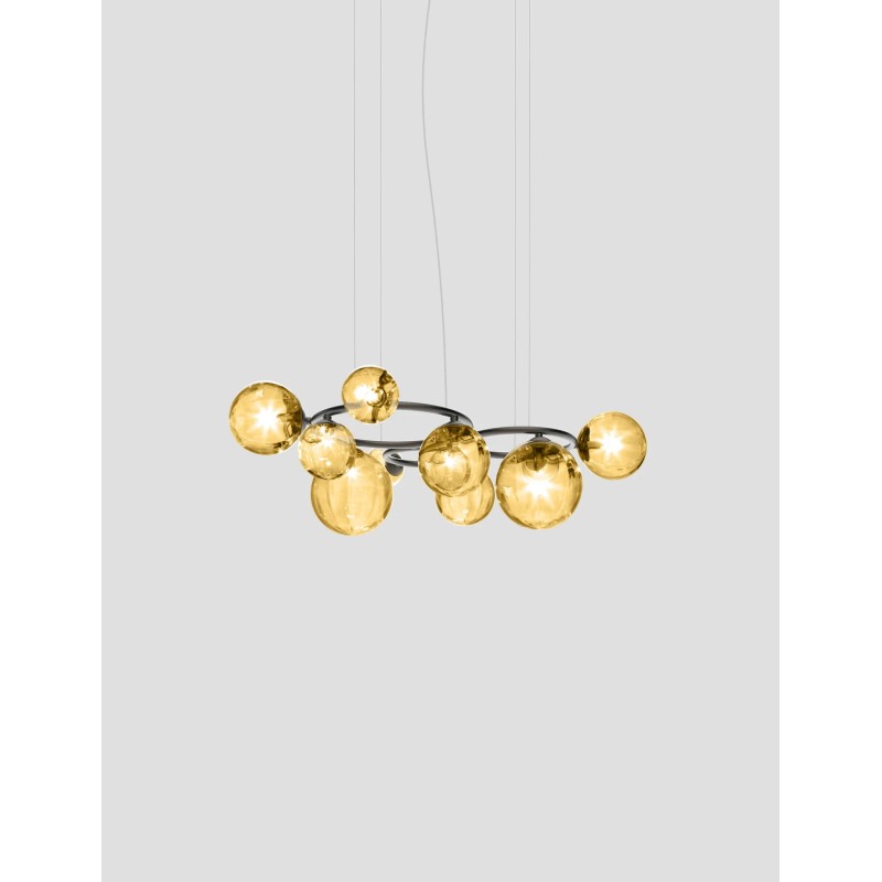 Puppet Ring SP 11 Struttura Nickel Nero Satinato Sospensione - Vistosi