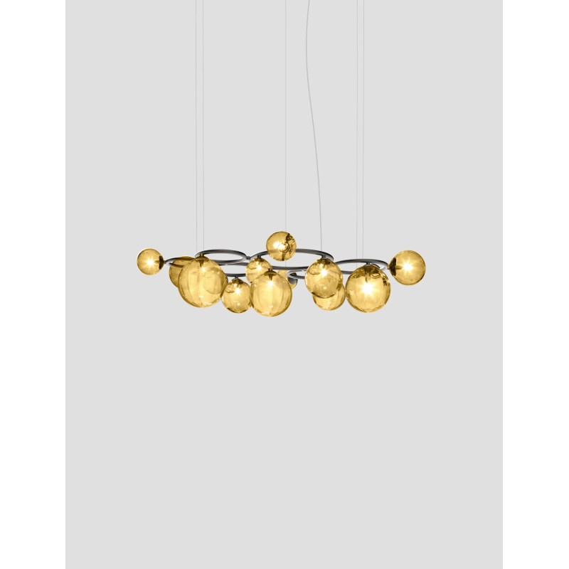 Puppet Ring SP 15 Struttura Nickel Nero Satinato Sospensione - Vistosi