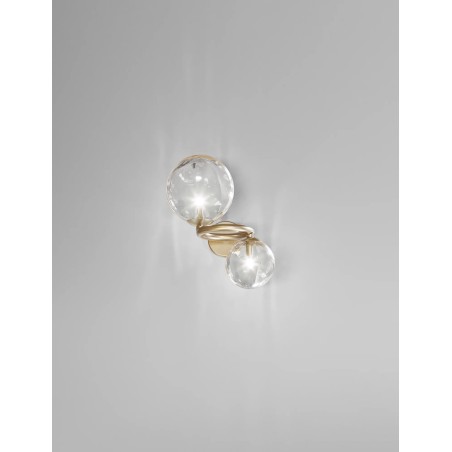 Puppet Ring AP 2 Struttura Oro Satinato Parete - Vistosi