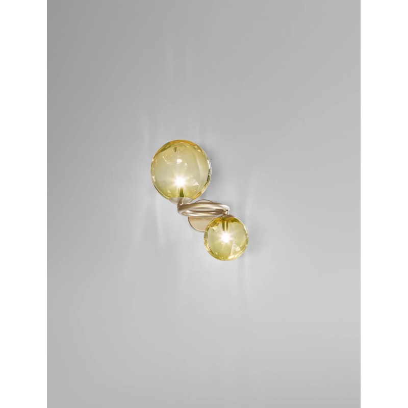 Puppet Ring AP 2 Struttura Oro Satinato Parete - Vistosi