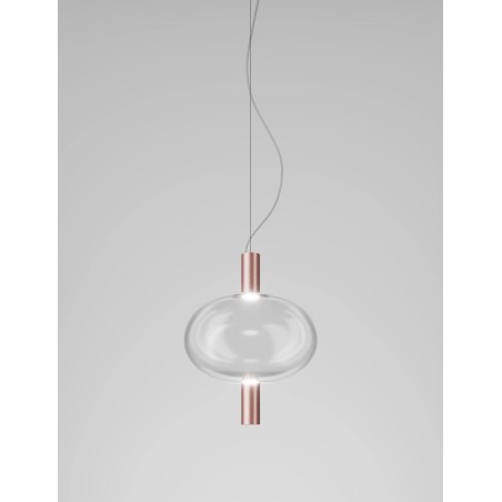 Riflesso SP 1 Struttura Rame Satinato Sospensione - Vistosi