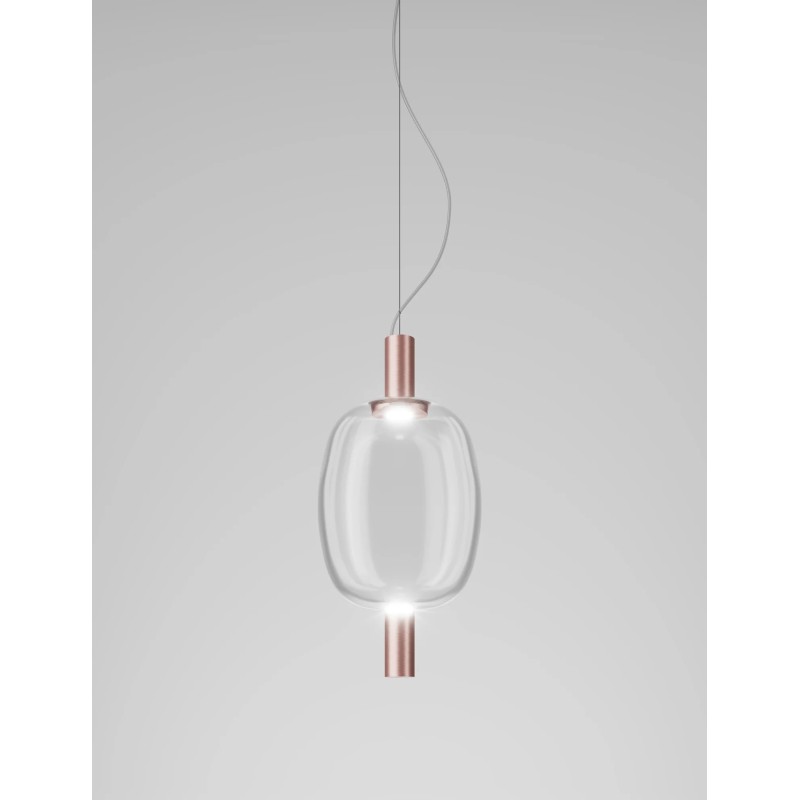 Riflesso SP 2 Struttura Rame Satinato Sospensione - Vistosi