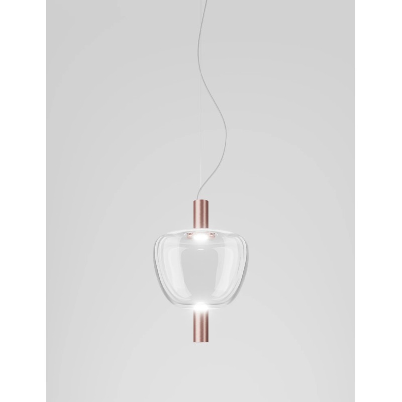 Riflesso SP 3 Struttura Rame Satinato Sospensione - Vistosi