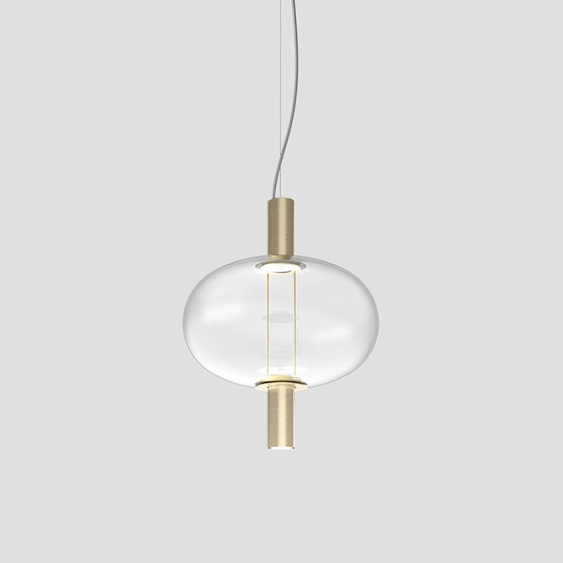 Riflesso SP 2L1 Struttura Oro Satinato Sospensione - Vistosi