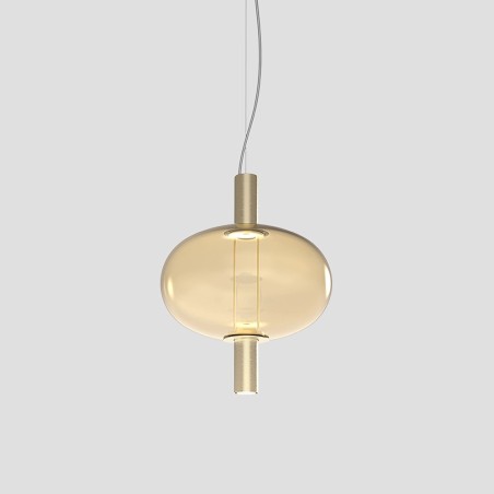 Riflesso SP 2L1 Struttura Oro Satinato Sospensione - Vistosi