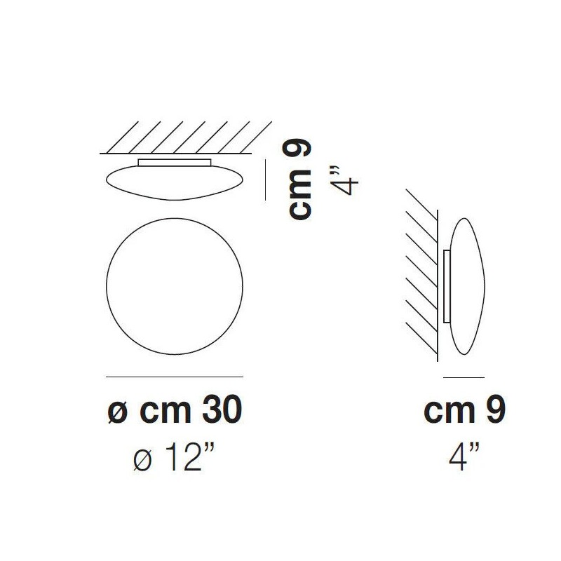 Saba PP 30 Parete/Soffitto - Vistosi